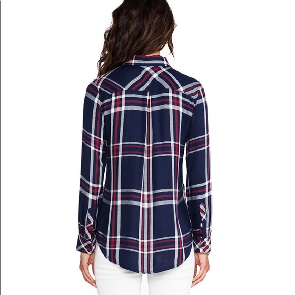 Rails Hunter Button Down in Patriot (Navy) and Red - Picture 2 of 7